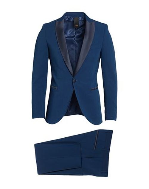 Man Suit Blue Size 36 Polyester, Viscose, Elastane