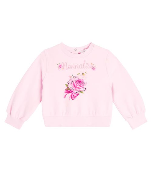 Monnalisa Baby cotton poplin dress