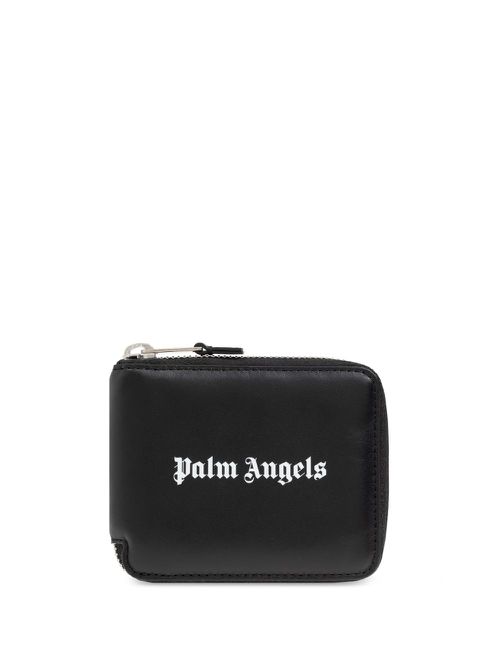 Logo-print wallet - Black
