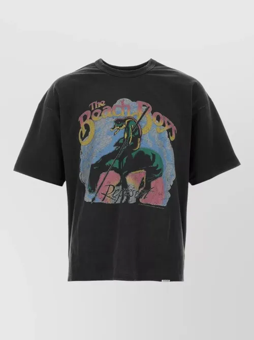 Represent - cotton blend crew neck graphic t-shirt