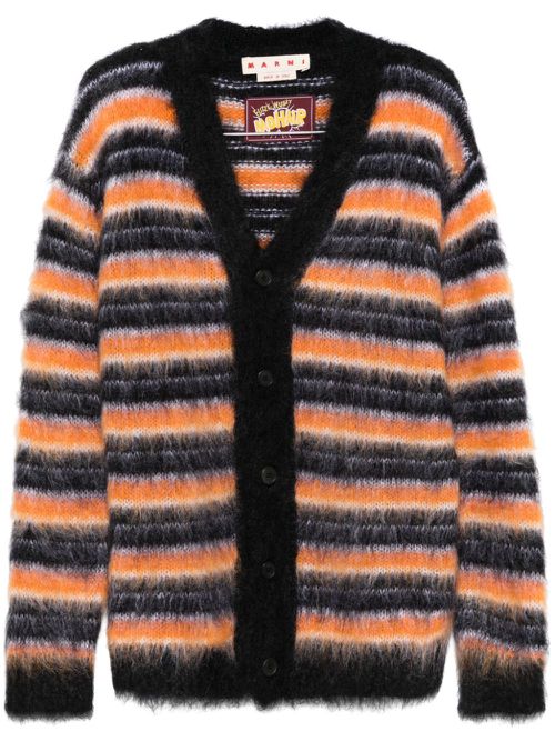 Striped cardigan - Black