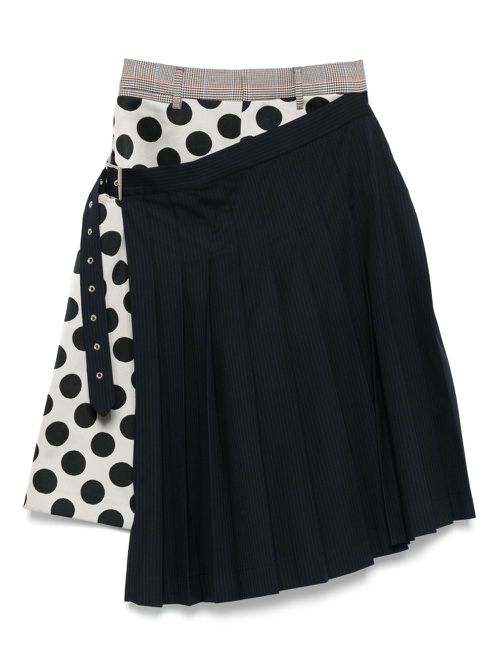 Charles Jeffrey Loverboy polka-dot pleated shorts - Blue