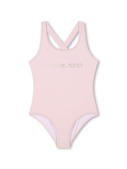 Logo-print swimsuit - Pink