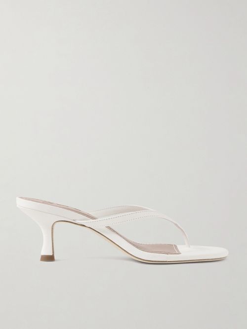Freja Leather Sandals - White