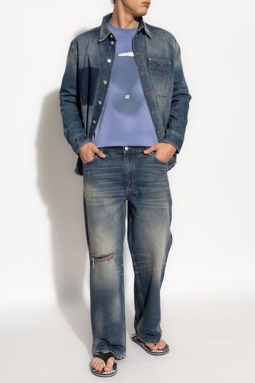 T-shirt With Logo, Men's, Blue
