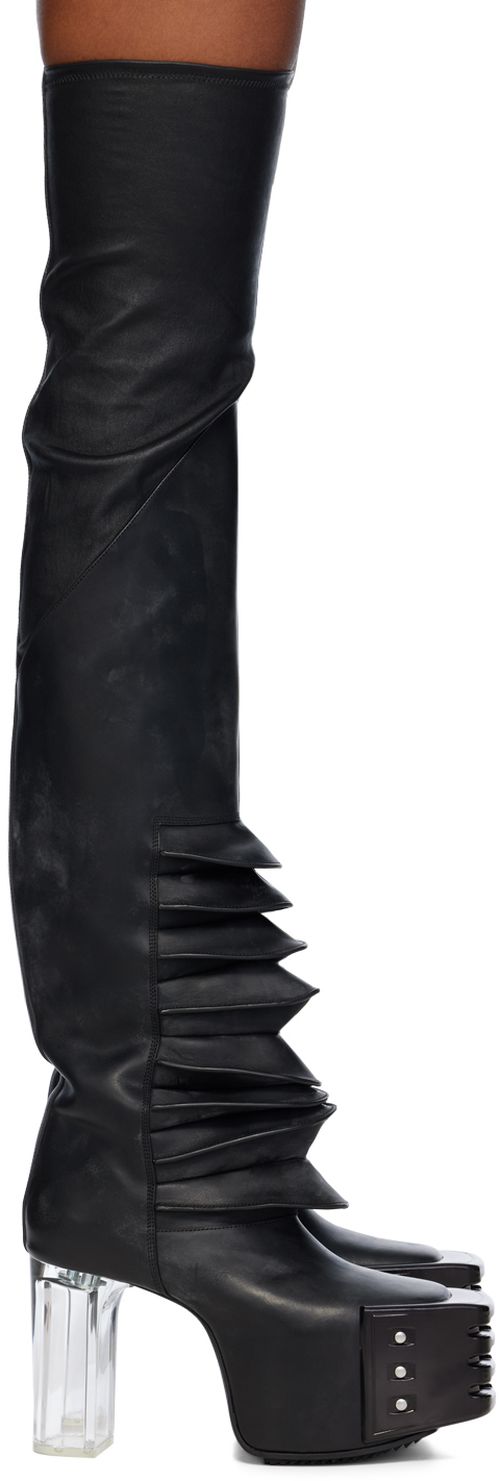 Rick Owens | Rick Owens ブラック Porterville Flared Kiss ブーツ 