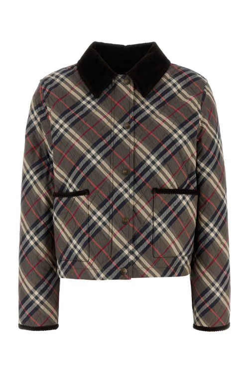Plaid Cotton Jacket — Multicolor