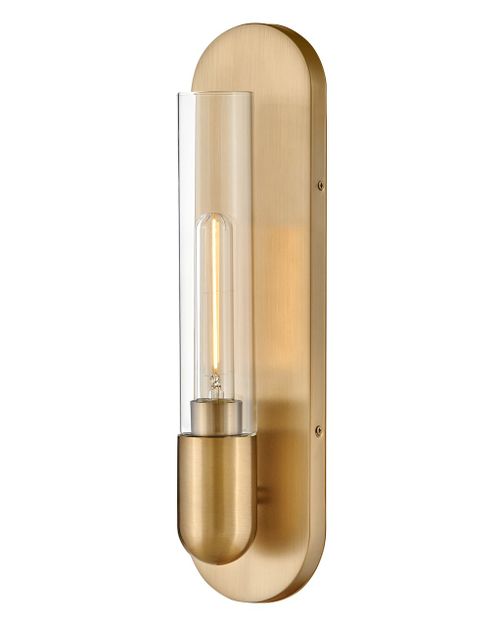 Lacquered Brass LED Wall Sconce from the Tully Collection
