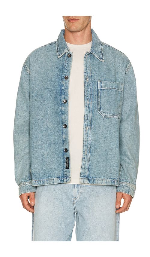Rag & Bone Astor Overshirt in Blue. XL/1X. Also in S