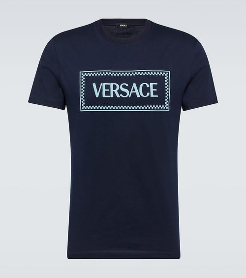 Logo embroidered cotton jersey T-shirt