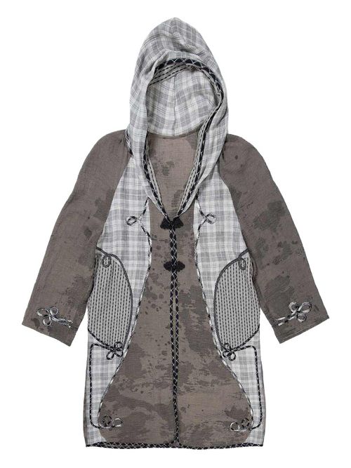 COMMUNS hooded coat - Grey