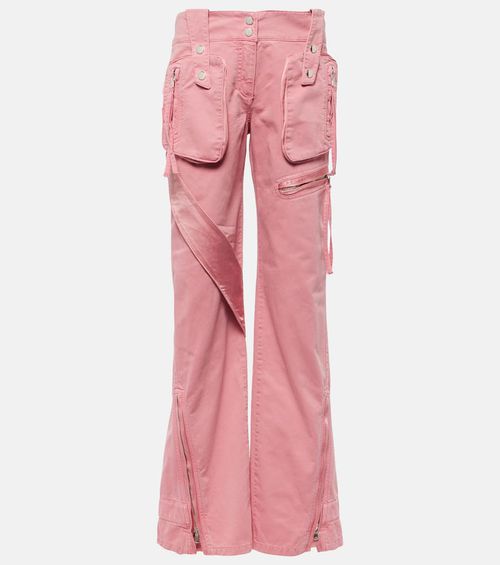 Low-rise straight cargo jeans