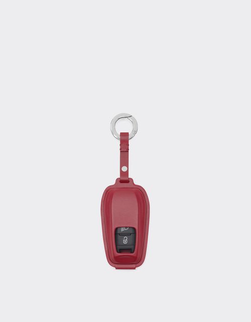 Leather key ring with logo