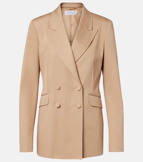 Angela double-breasted cotton blazer