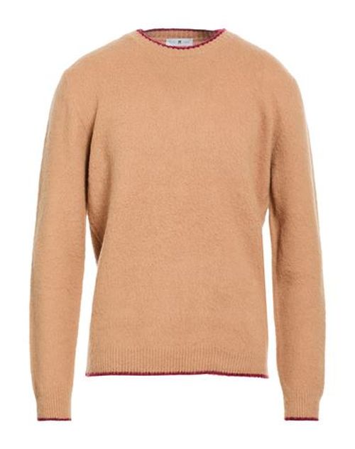Man Sweater Sand Size 44 Virgin Wool, Cashmere