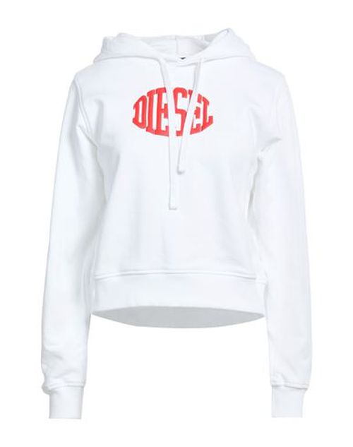 Woman Sweatshirt White Size L Cotton, Elastane