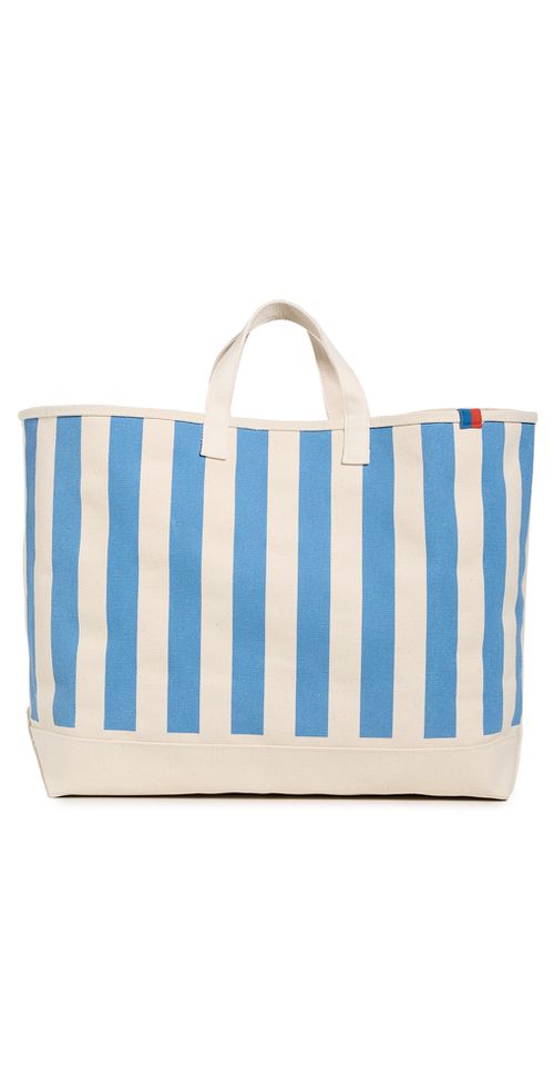 KULE The All Over Striped Tote Canvas/Royal Blue One Size