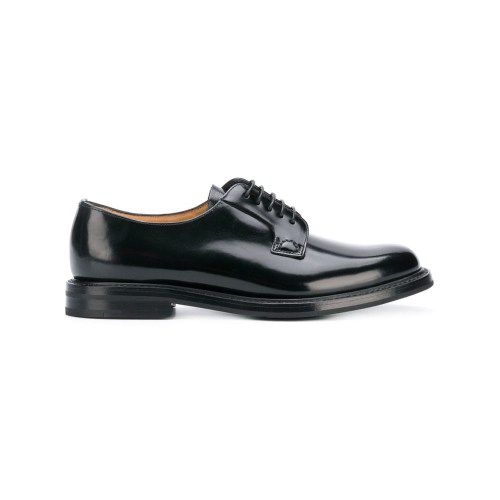Leather lace-up shoes - Brown