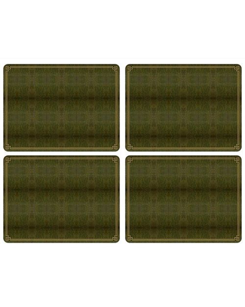 Pimpernel Shagreen Leather Set of 4 Placemats