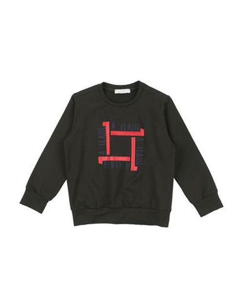 Junior Kid Boy Sweatshirt Dark green Size 14 Cotton, Elastane