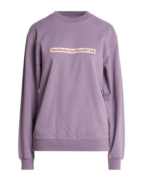 Stockholm (surfboard) Club Man Sweatshirt Purple Size S Cotton, Recycled cotton