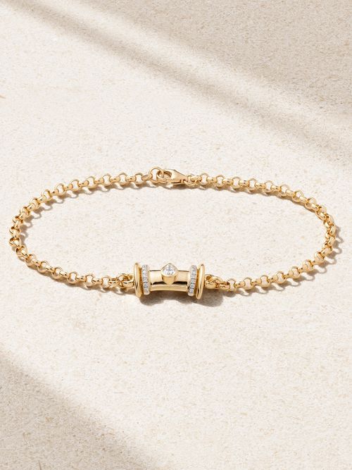 L'Atelier Nawbar - Warrior Princess 18-karat Gold Diamond Bracelet - One size