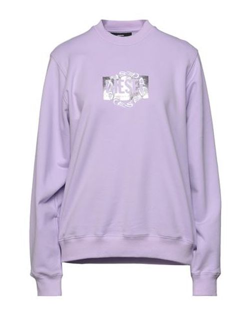 Woman Sweatshirt Lilac Size L Cotton, Elastane