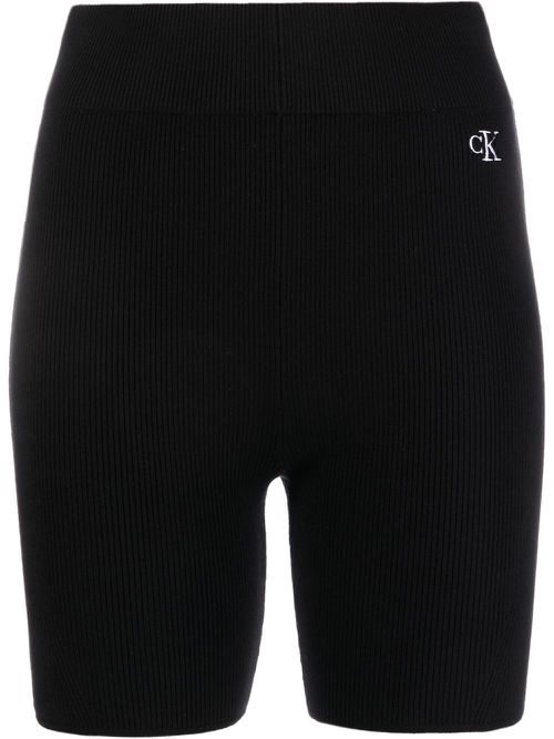 Knitted cycling shorts - Black