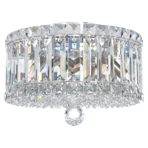 Plaza 4-Light Flush Mount Ceiling Light in Stainless Stee