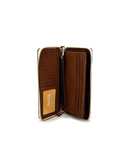 Coated Canvas Wallet — Beige