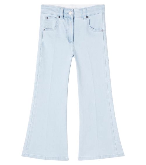 Logo flared jeans