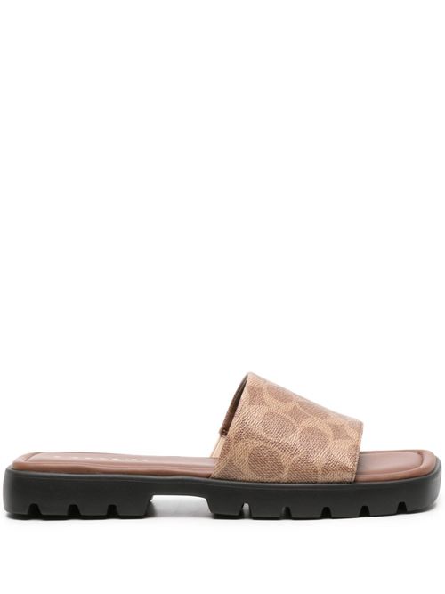 Florence leather sandals - Brown