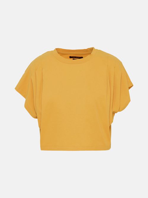 Yellow Cotton Zinalia T-Shirt