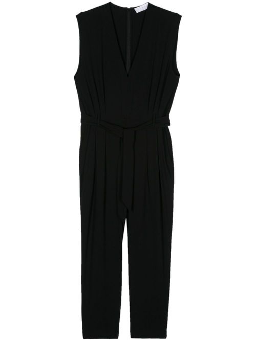 Edama pleat-detail sleeveless jumpsuit - Black