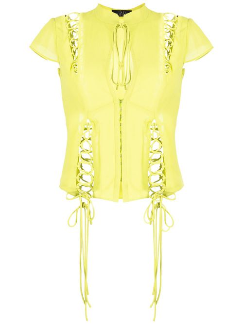 Trapeze short-sleeve top - Green