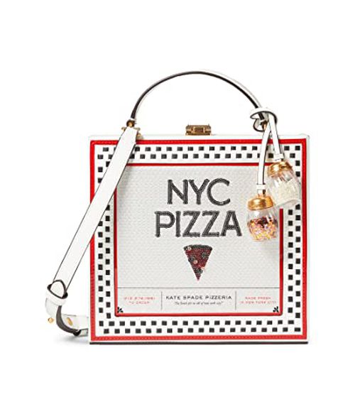 Kate spade new york Slice Printed Spazzolato Leather 3-D Pizza Box Top-Handle Multi One Size