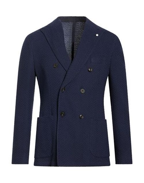 L. b.m. 1911 Man Blazer Navy Size 42 Cotton, Polyester