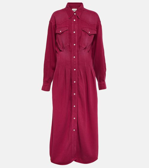 Western tencel midi dress