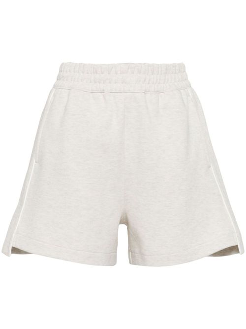 Cotton-blend track shorts - Grey