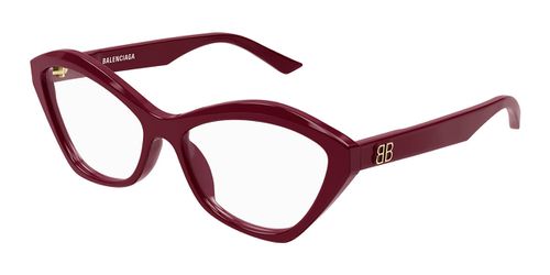 Balenciaga BB0341O 006 Women's Eyeglasses Red Size 58 - Blue Light Block Available