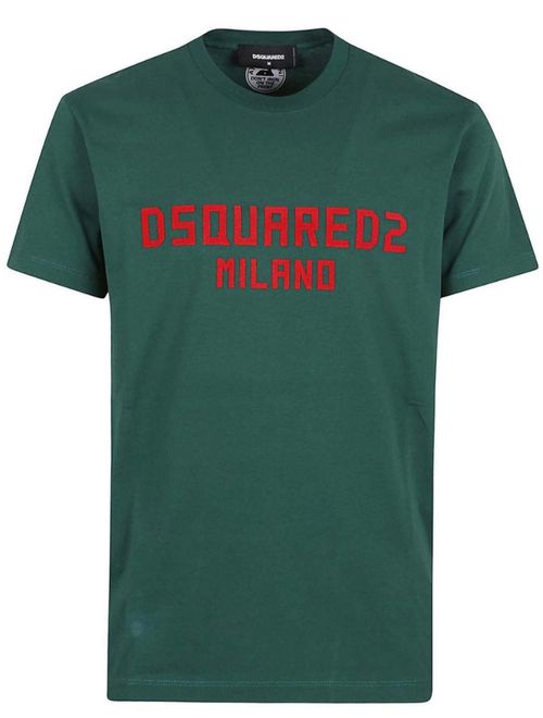 Dsquared2 Milano Logo Cool Fit Green T-Shirt - Green
