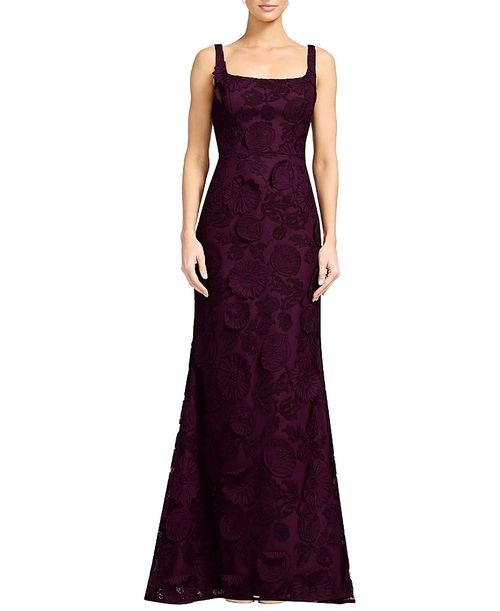 Lorena Embroidered Floral Mermaid Gown