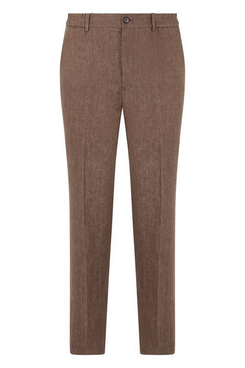 Slow-Tapered Fit Linen Pants for Men