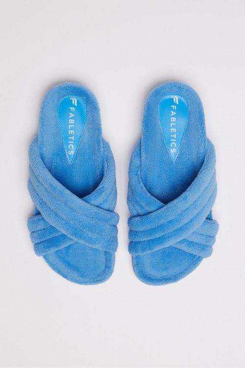 Fabletics Women's Terry Criss Cross Slide II Island Escape