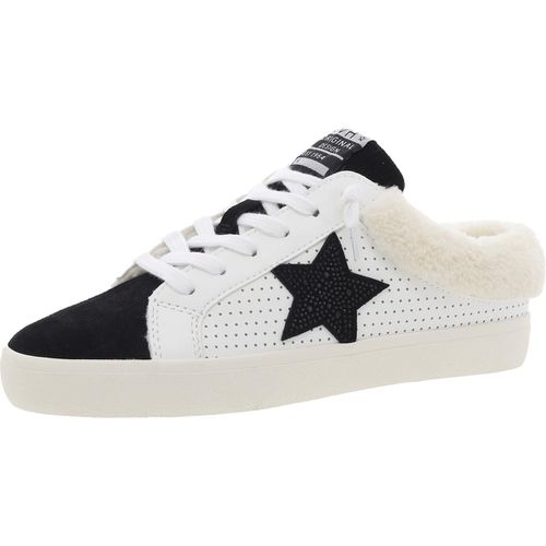 HEARTY Womens Faux Fur Lined Leather Casual And Fashion Sneakers