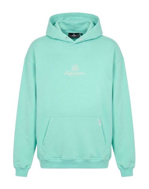 Man Sweatshirt Light green Size L Cotton