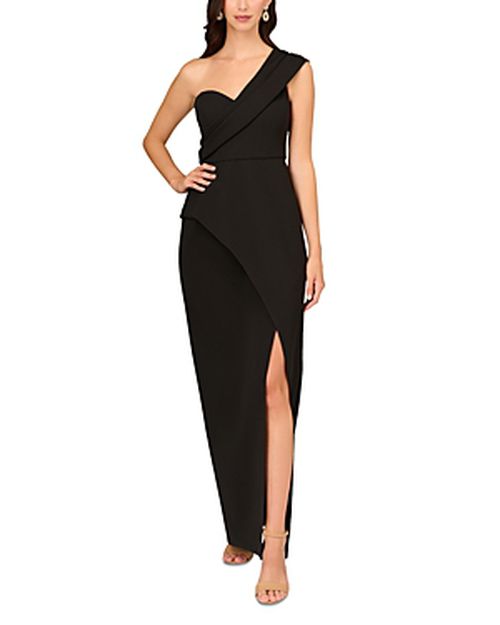 Aidan By Aidan Mattox | Asymmetric One Shoulder Column Gown | Realry