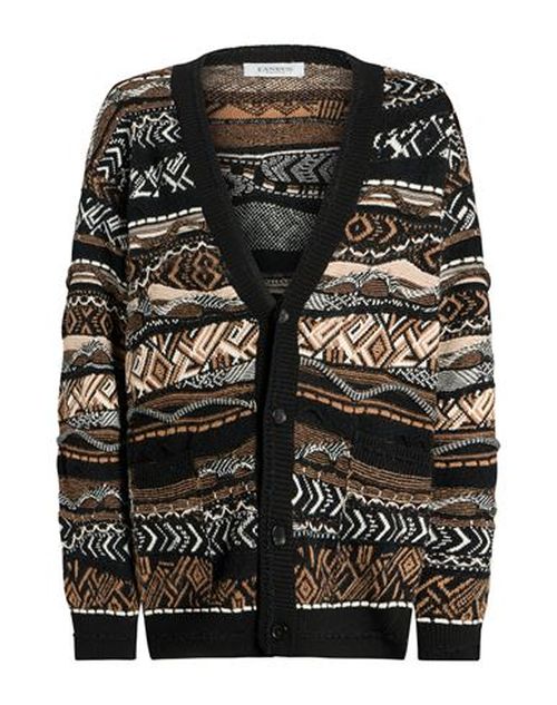 Man Cardigan Light brown Size 36 Polyamide, Alpaca wool, Polyacrylic, Synthetic fibers, Wool