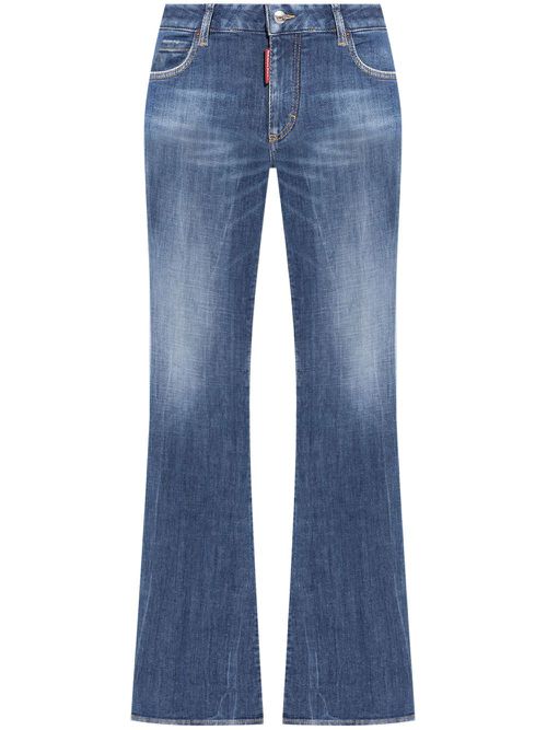 Mid-rise flared jeans - Blue