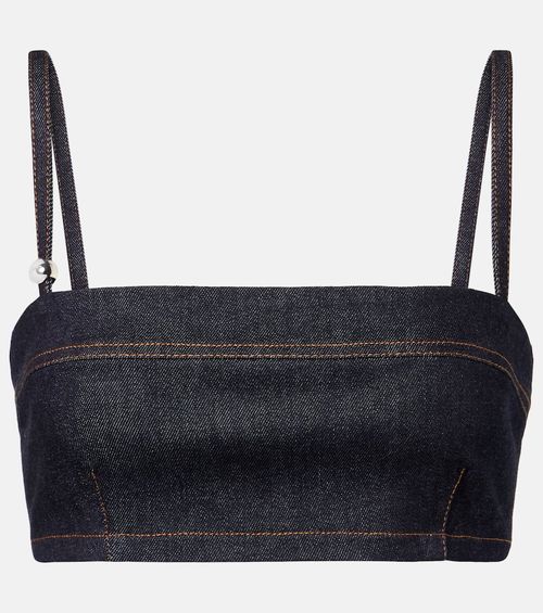 Bisou De-Nîmes denim bra top